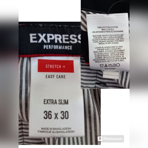 Mens Black Dress Twill Pants. Sz 36x30 - Picture 4 of 4